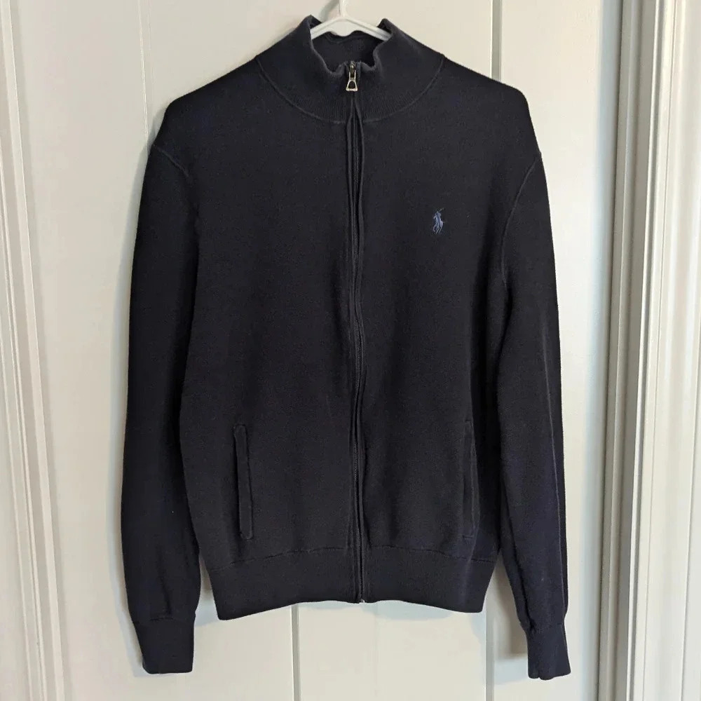 Polo by Ralph Lauren Black Cardigan Sweater